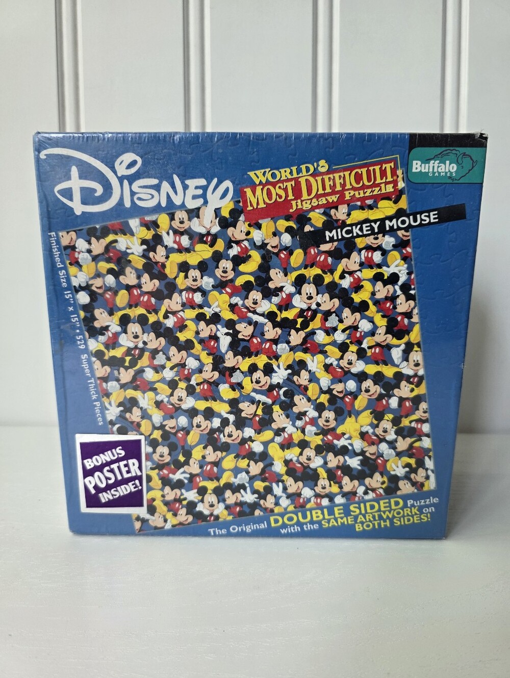 Disney Mickey Mouse World’s Most Difficult Double Sided Jigsaw Puzzle NEW